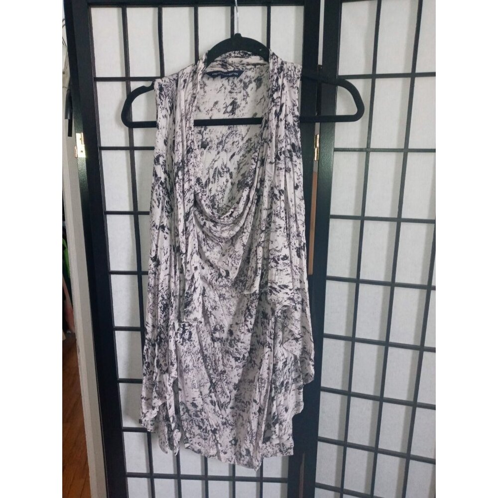 French Collection Sleeveless Top Multicolor Size XS Abstract Boho Sleeveless Tun